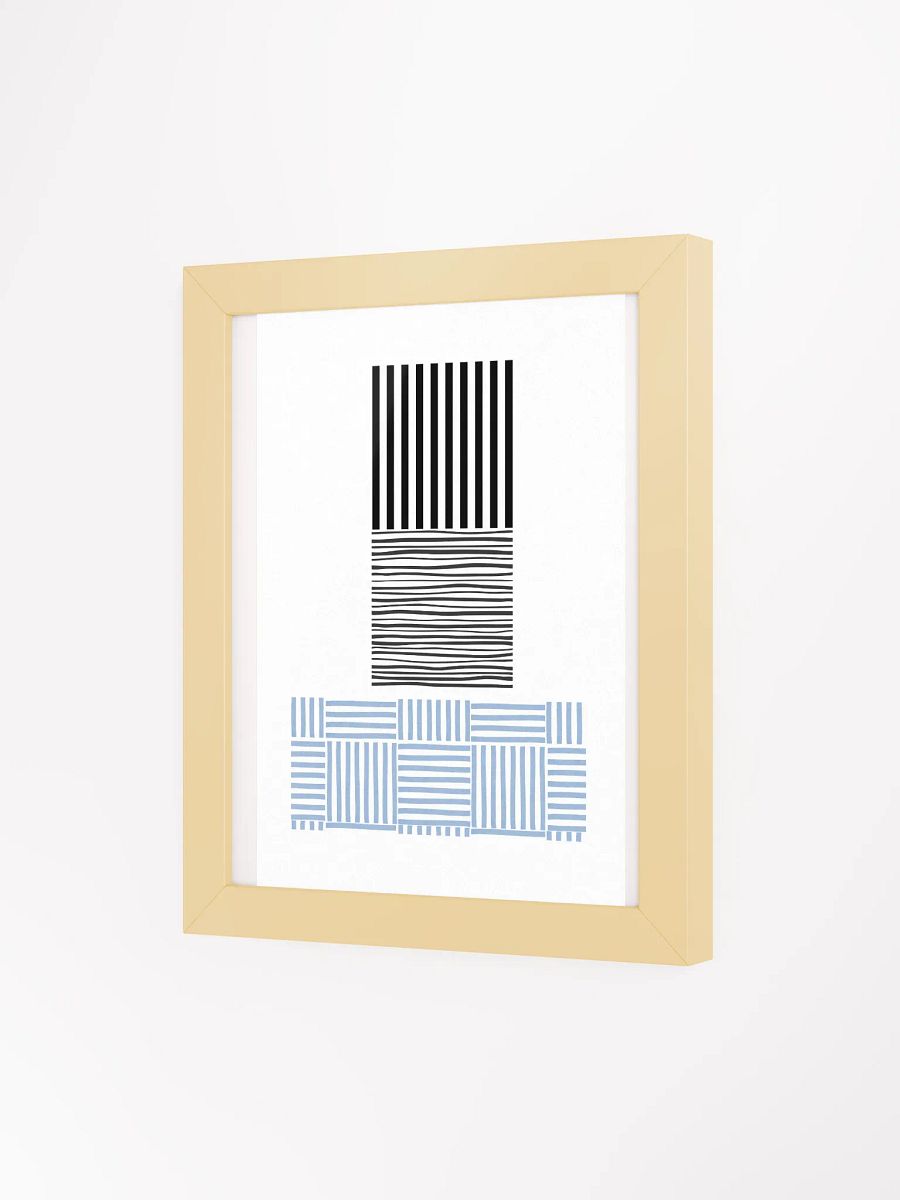 Black and Blue Ethereal Patterns Framed Poster product image (31)