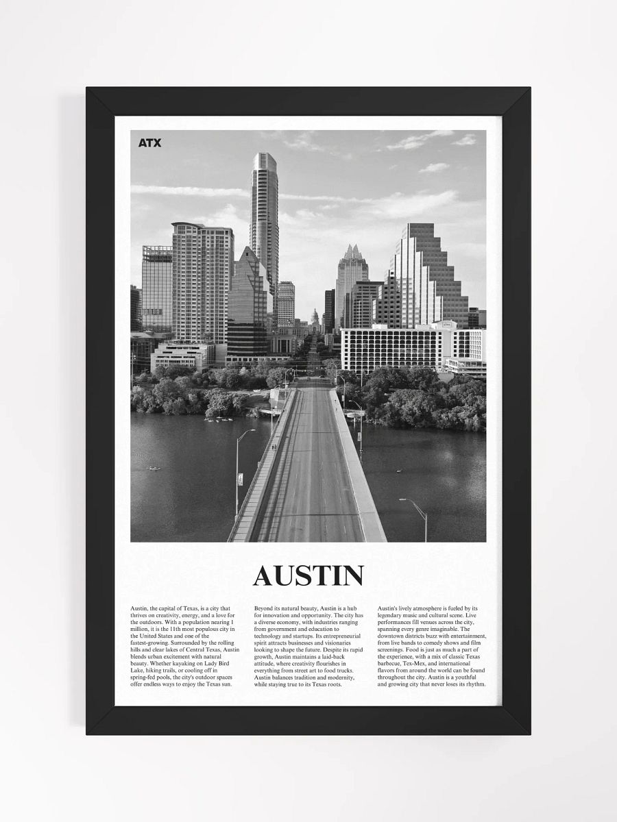 Austin 02 Newspaper Poster | Framed product image (5)