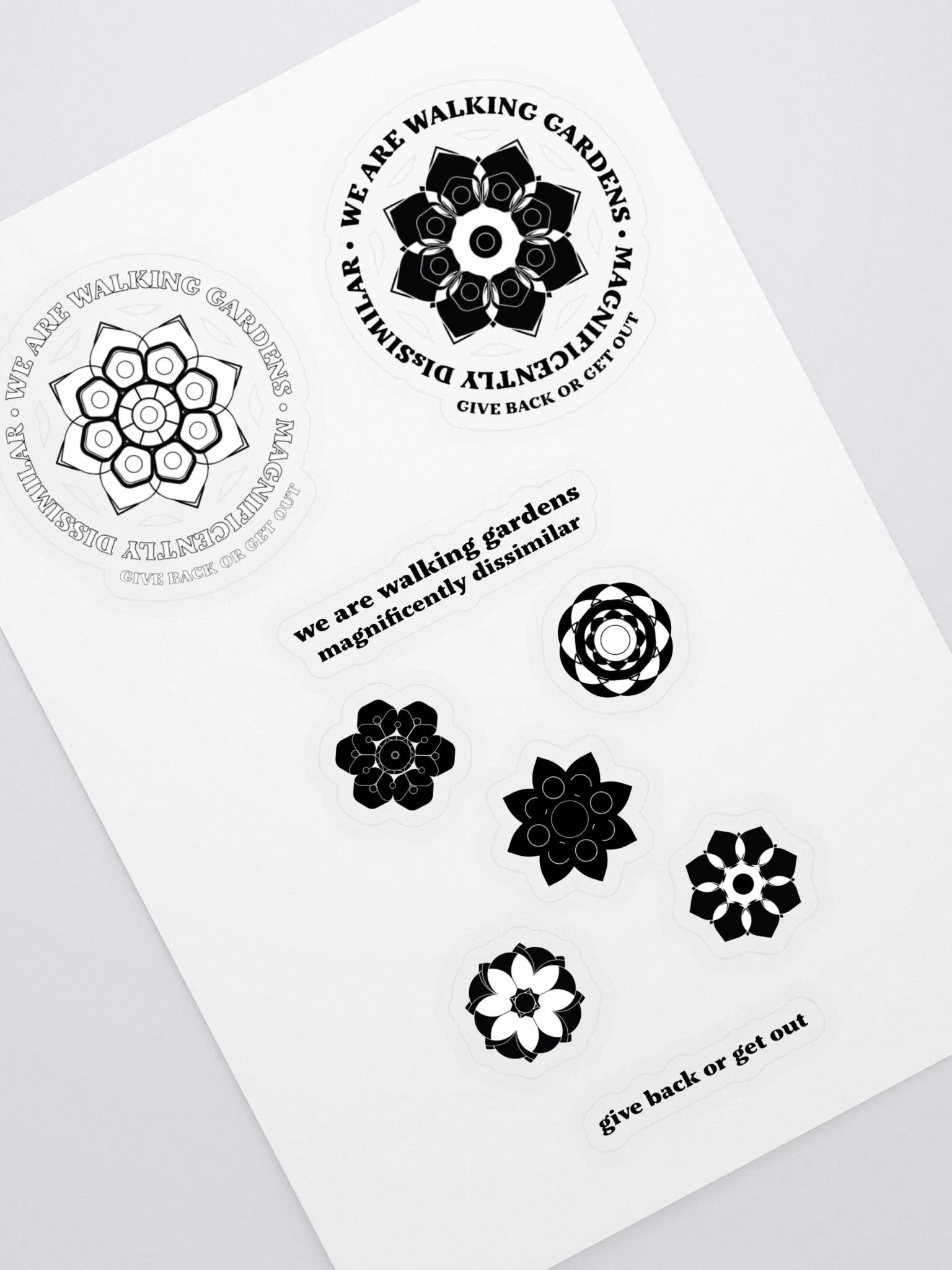Walking Gardens sticker set 1 product image (1)