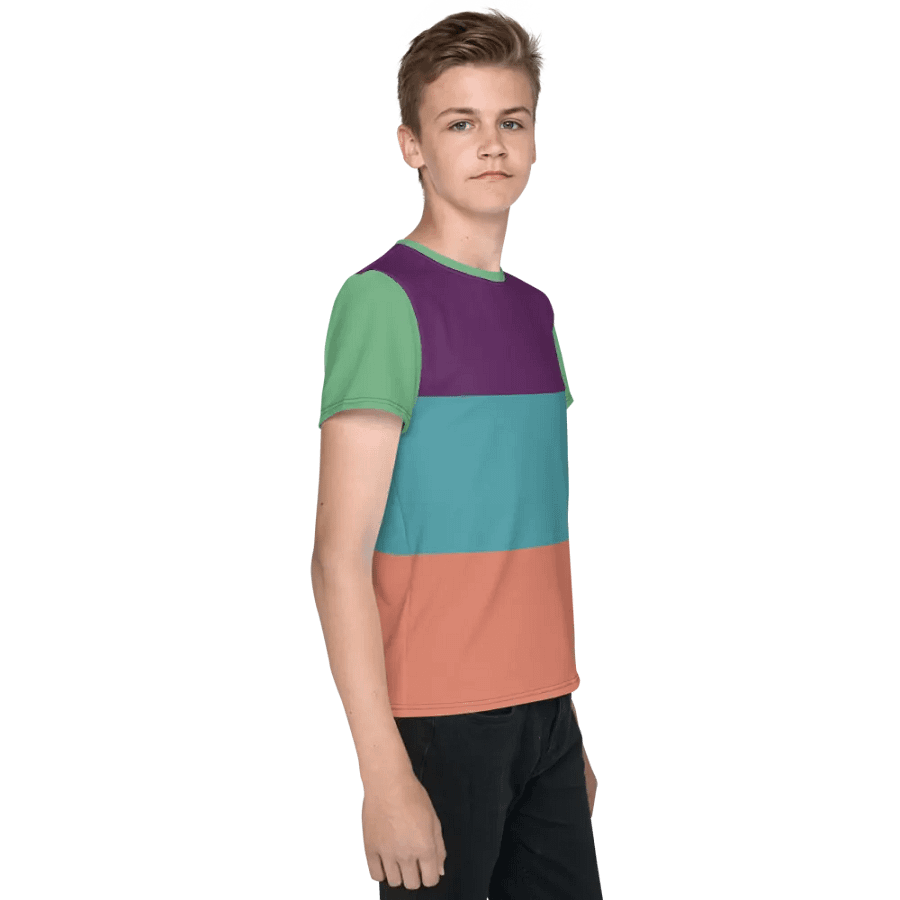 Cool Multicolor Youth Crew Neck Tee product image (4)