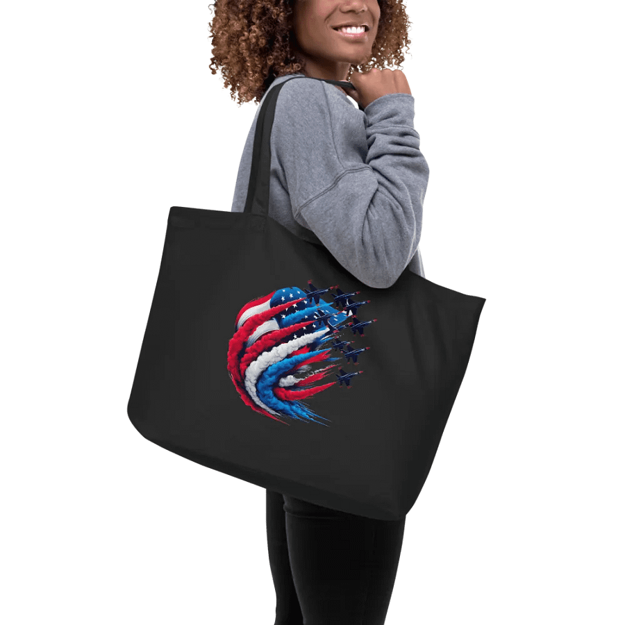 Patriotic Swirl Organic Tote product image (15)