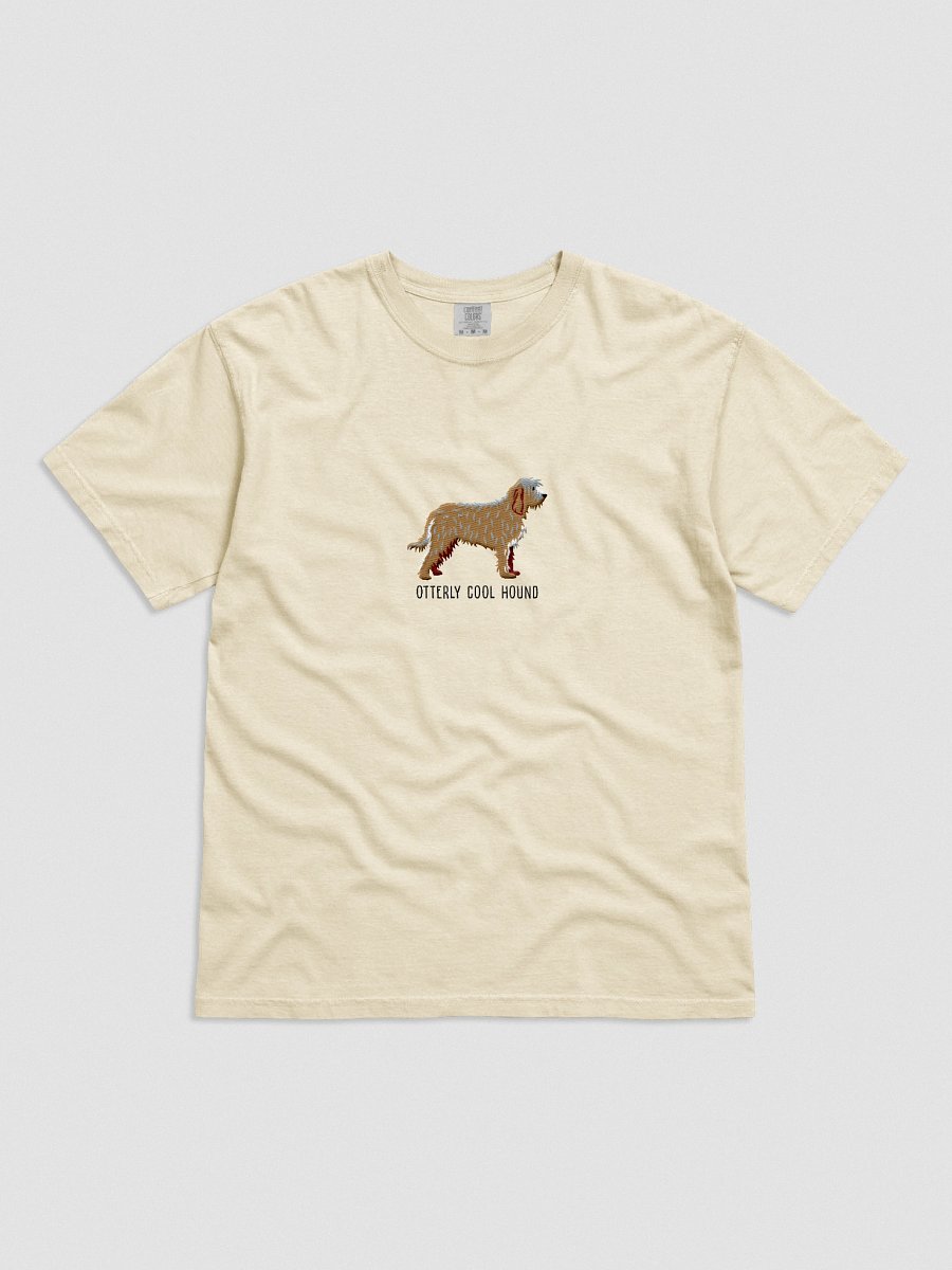 Otterly Cool Hound T-Shirt(Embroidered) of an Otterhound(Wheaten) product image (51)