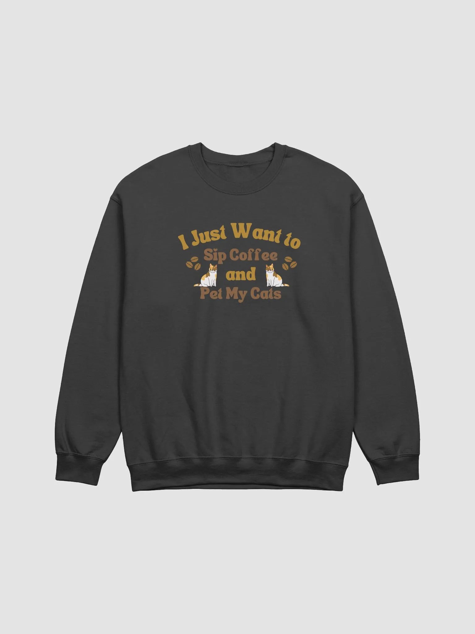 Sip Coffee & Pet Cats Crewneck product image (5)