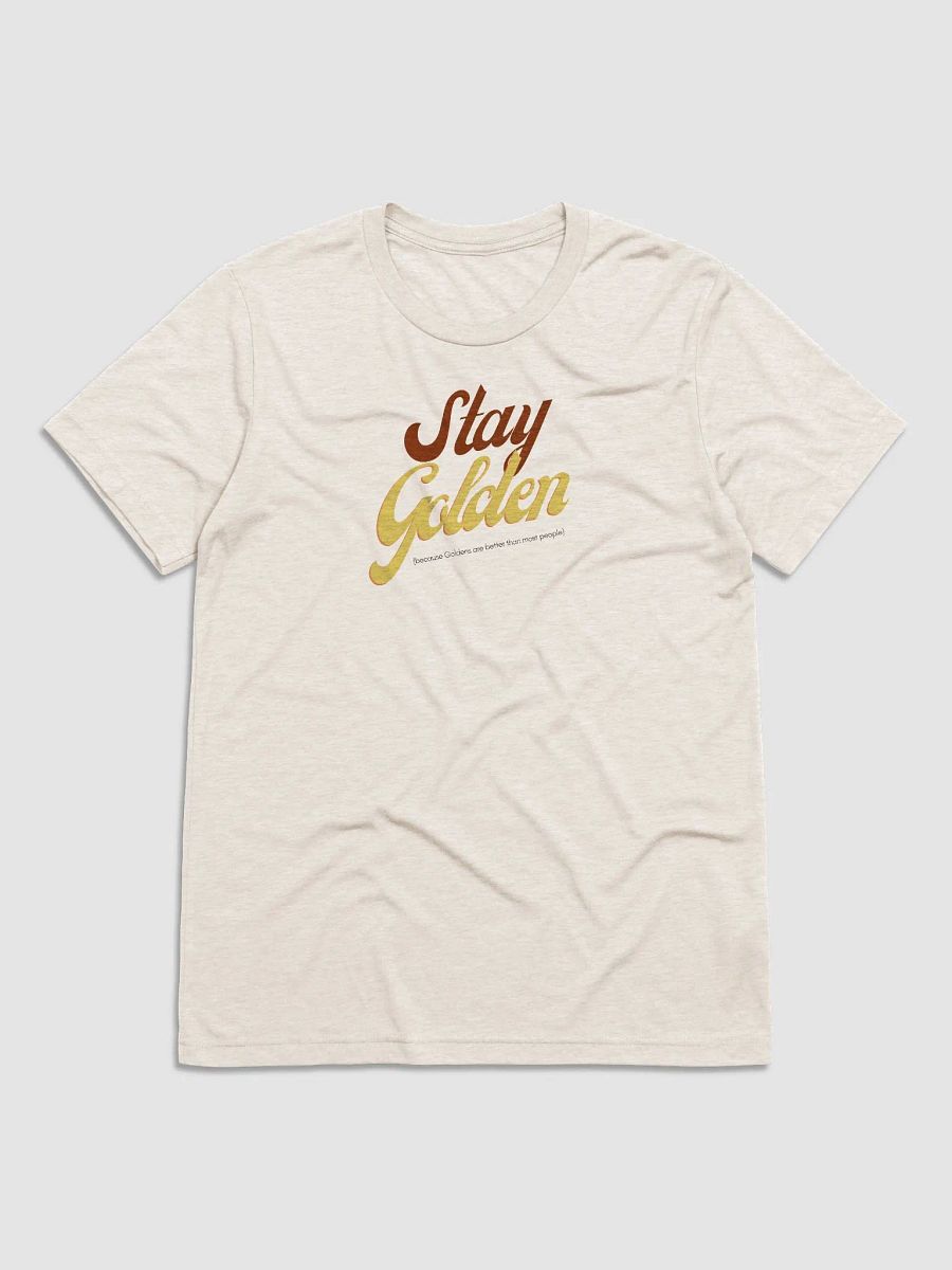 Vintage Script Stay Golden tee product image (1)