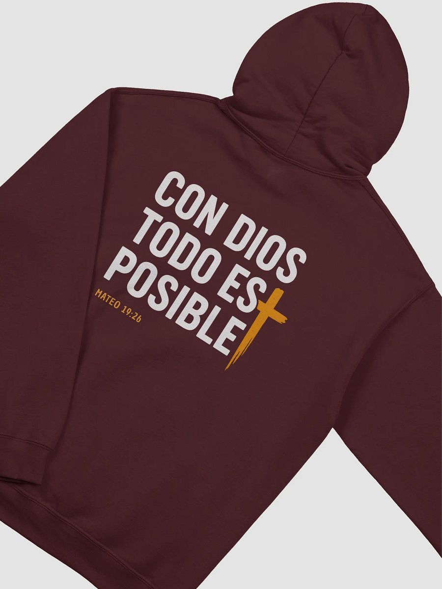Sudadera Unisex Con Capucha | Con Dios todo es posible product image (38)