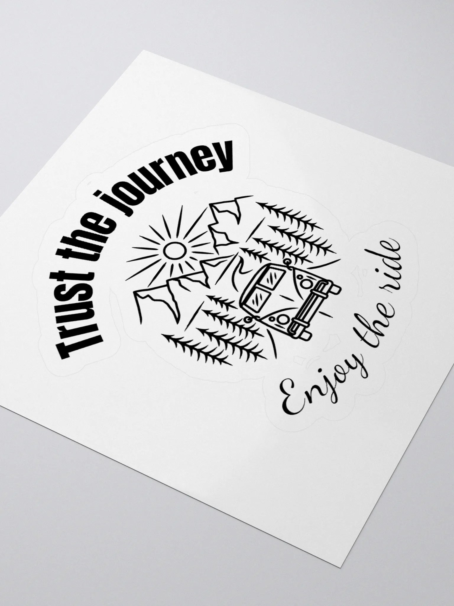 'Trust the Journey' Sticker product image (3)