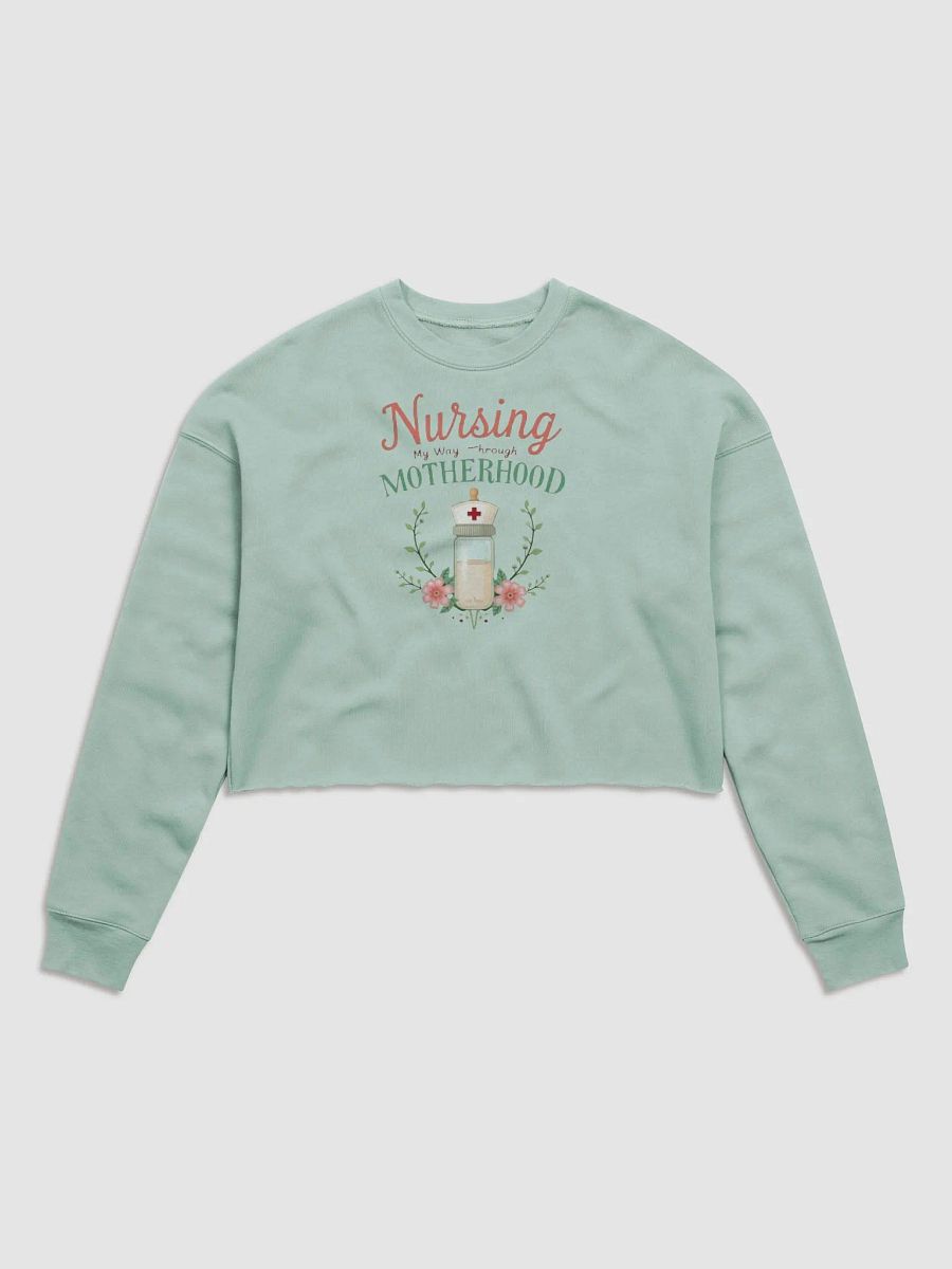 Motherhood Nursing Floral Crop Sweatshirt product image (13)