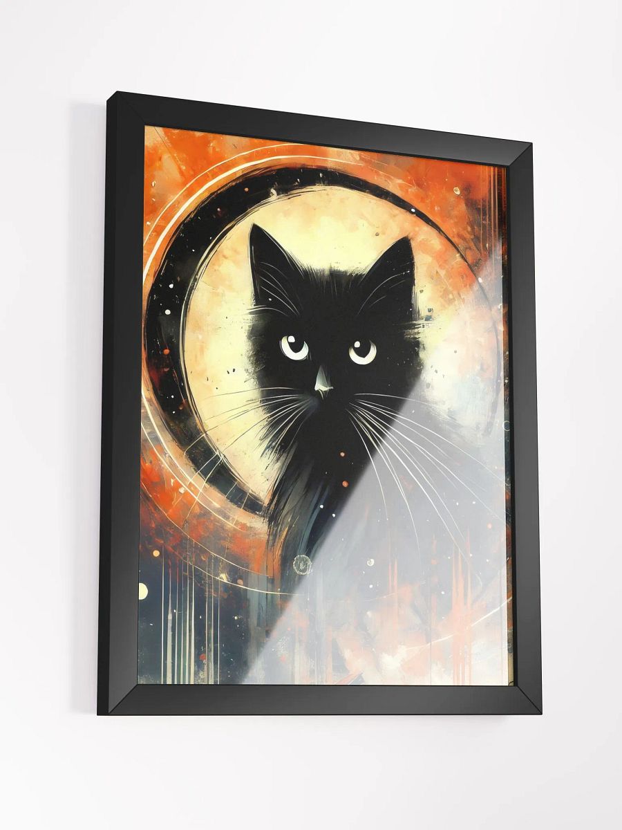 Abstract Black Cat Portrait - Wall Art product image (3)