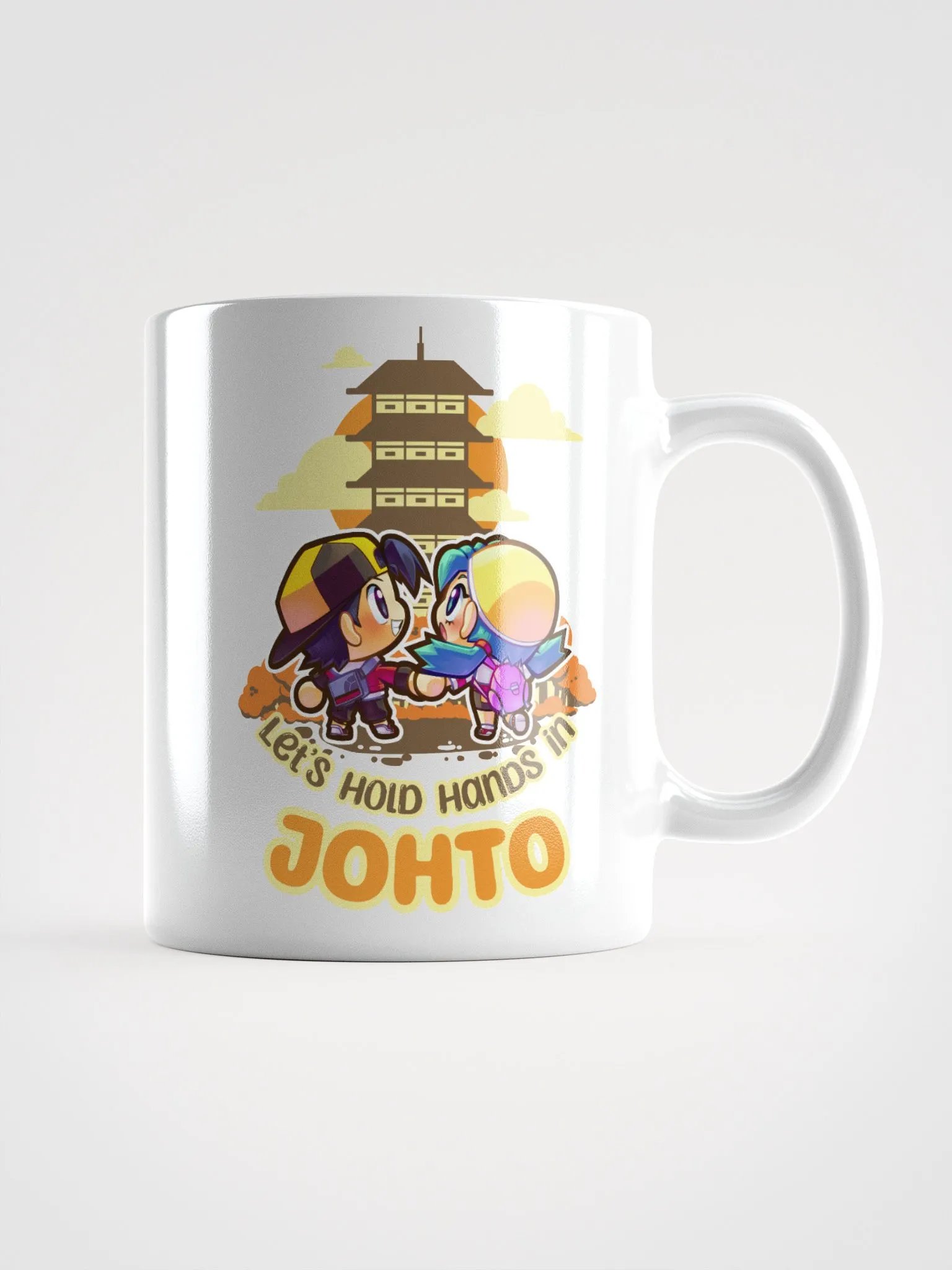 Let's Hold Hands in J Girl and Boy - Mug (White) product image (1)