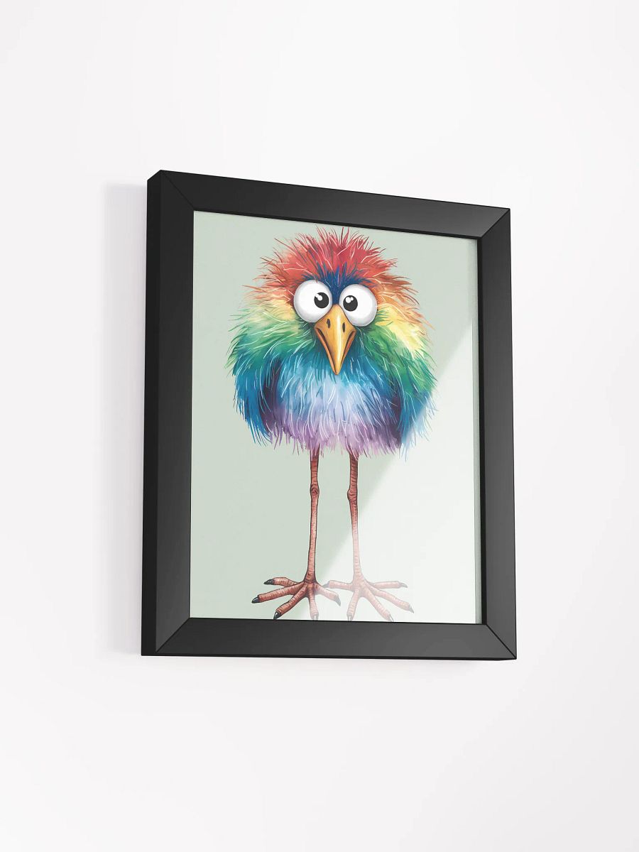 Whimsical Rainbow Bird Framed Poster product image (3)