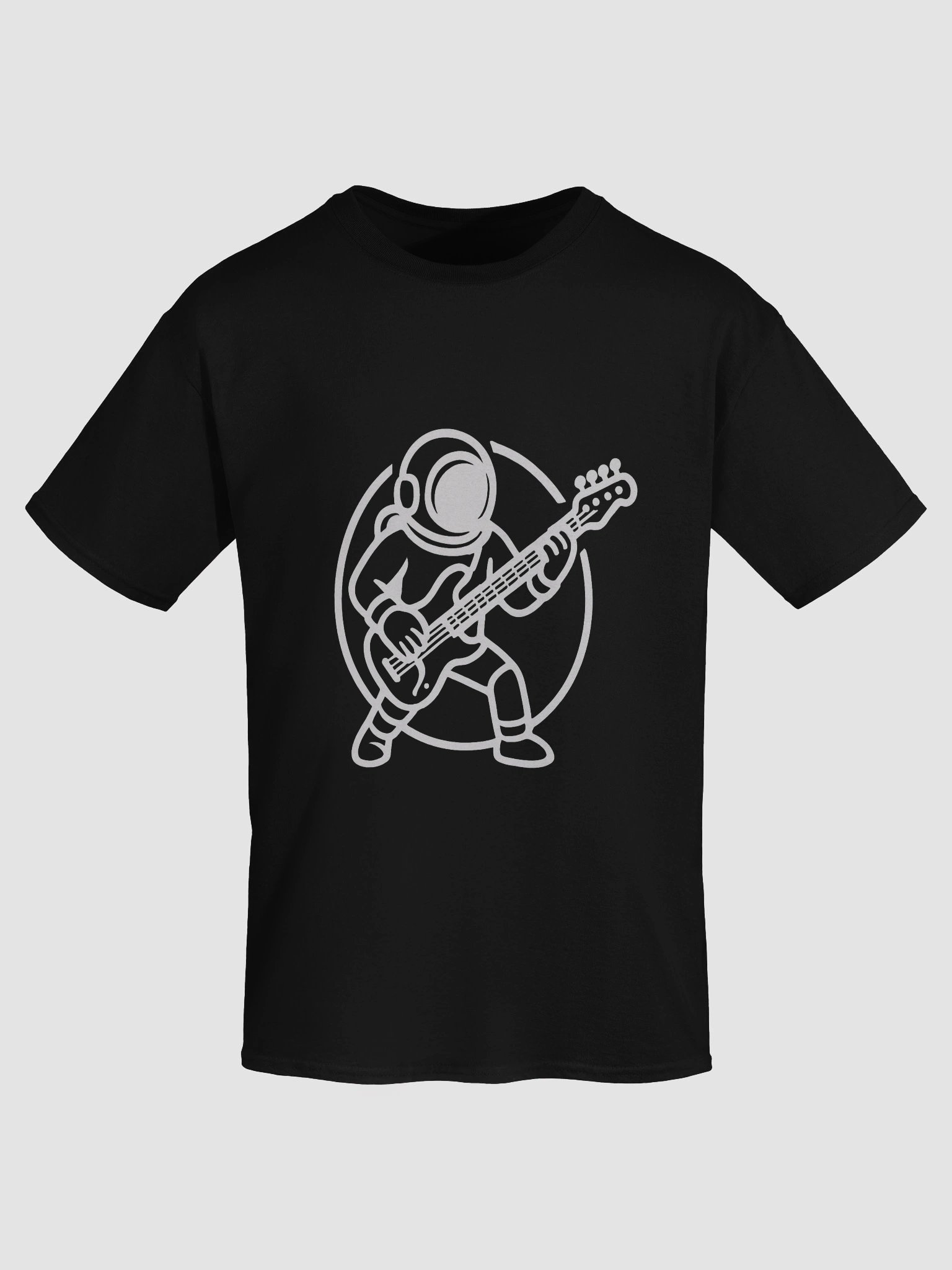 Holidays On Mars | Astronaut Bass Player T-shirt (dark colours) product image (33)