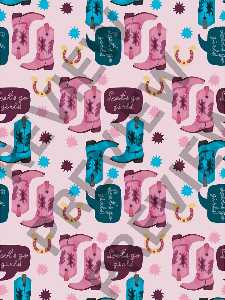 Let's Go Girls! Wallpaper Digital Download product image (1)