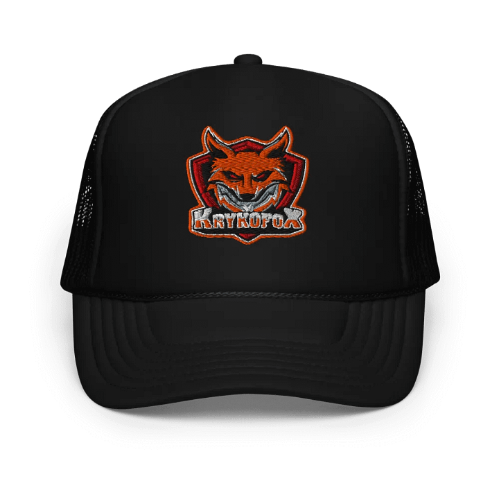 KrykoFox Shield Logo Foam Trucker Hat product image (1)