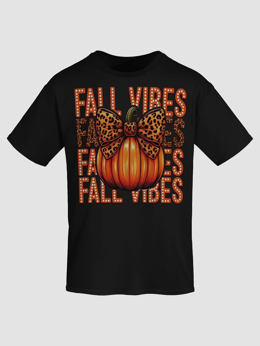 Leopard Bow Fall Vibes T-Shirt product image (53)