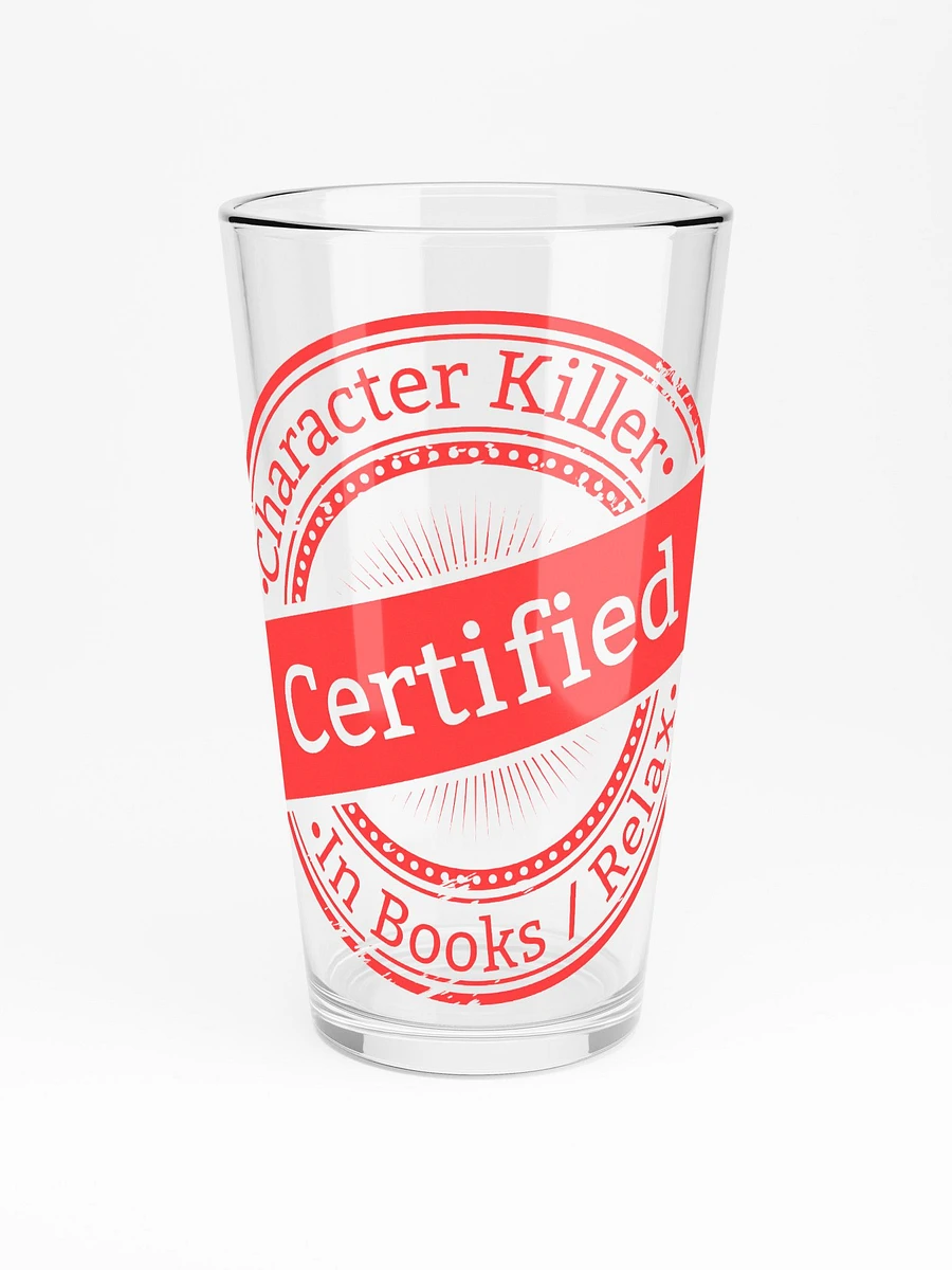 Certified Character Killer Shaker Pint Glass product image (3)