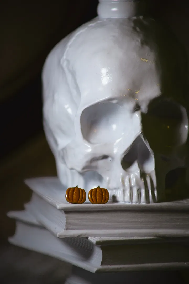 Gold Pumpkin Studs V1 product image (1)