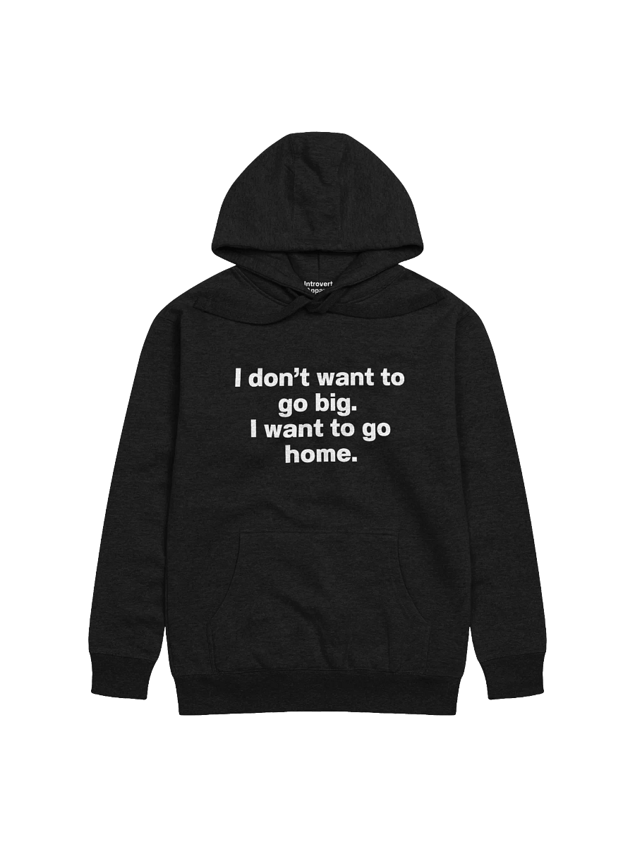 I don't want to go big. I want to go home. Unisex Hoodie product image (2)
