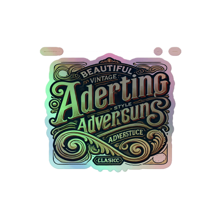 Vintage Adertising Holographic Sticker Set product image (2)
