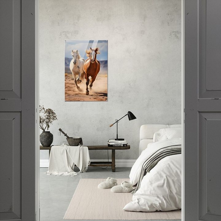 SINGLE HORSE FACE GLOSSY ACRYLIC PRINT product image (2)