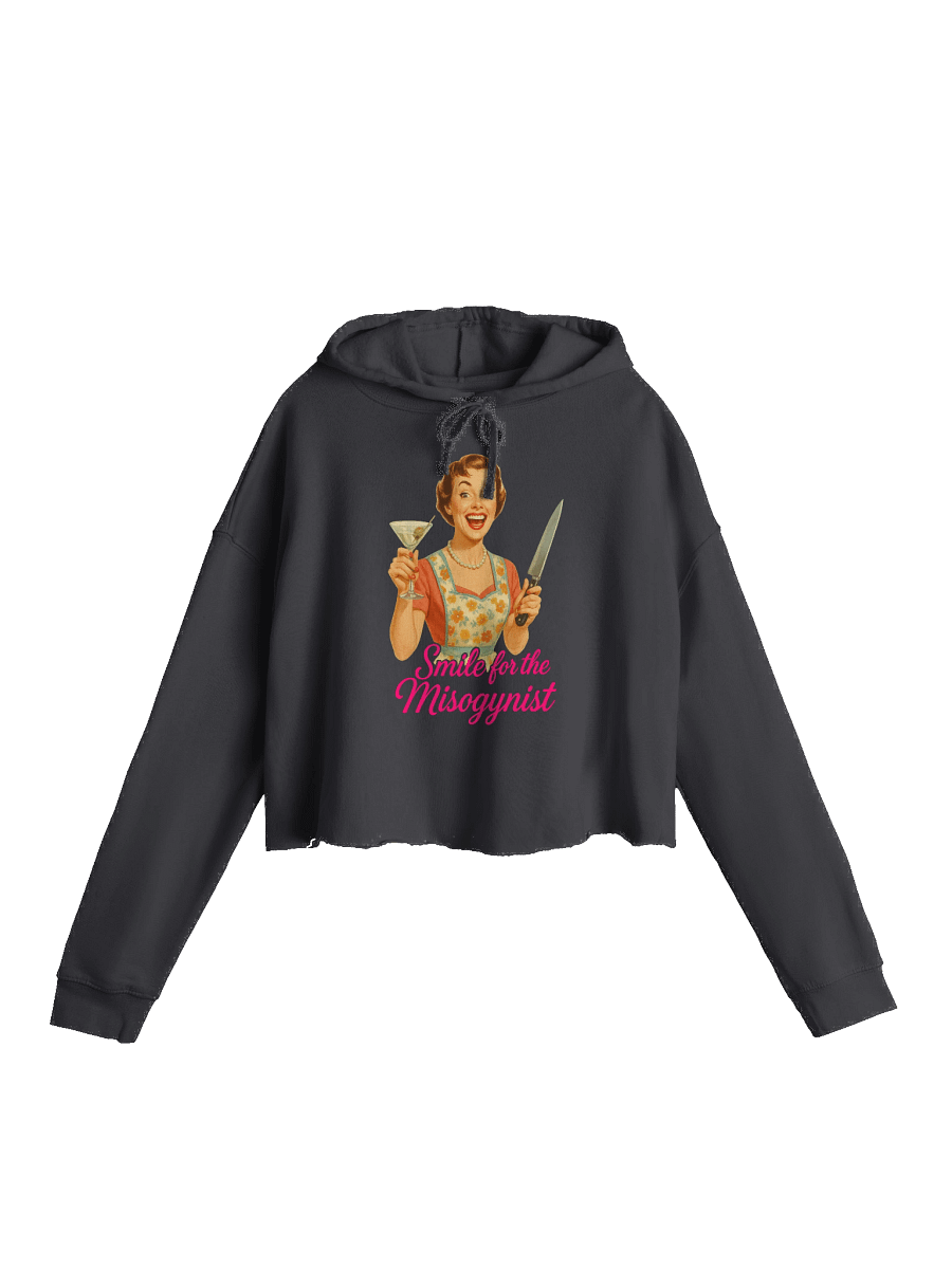 Smile For The Misogynist Crop Hoodie product image (1)