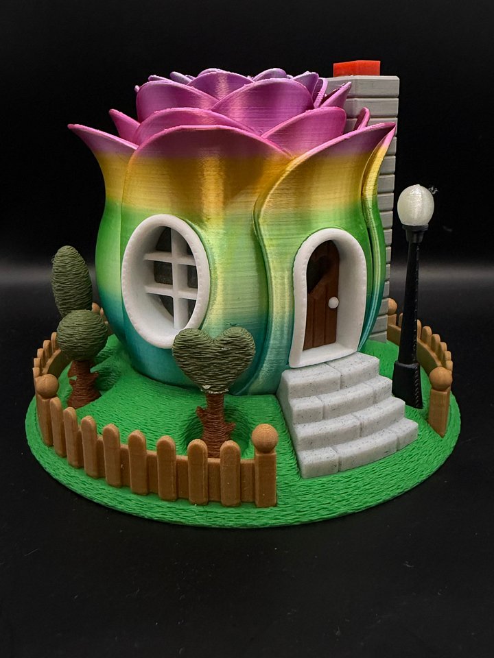Fairy Silk Rainbow Rose House product image (2)
