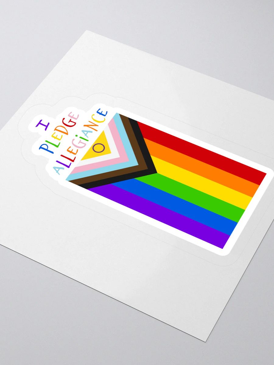 I Pledge Allegiance (Progress Flag) Sticker product image (3)