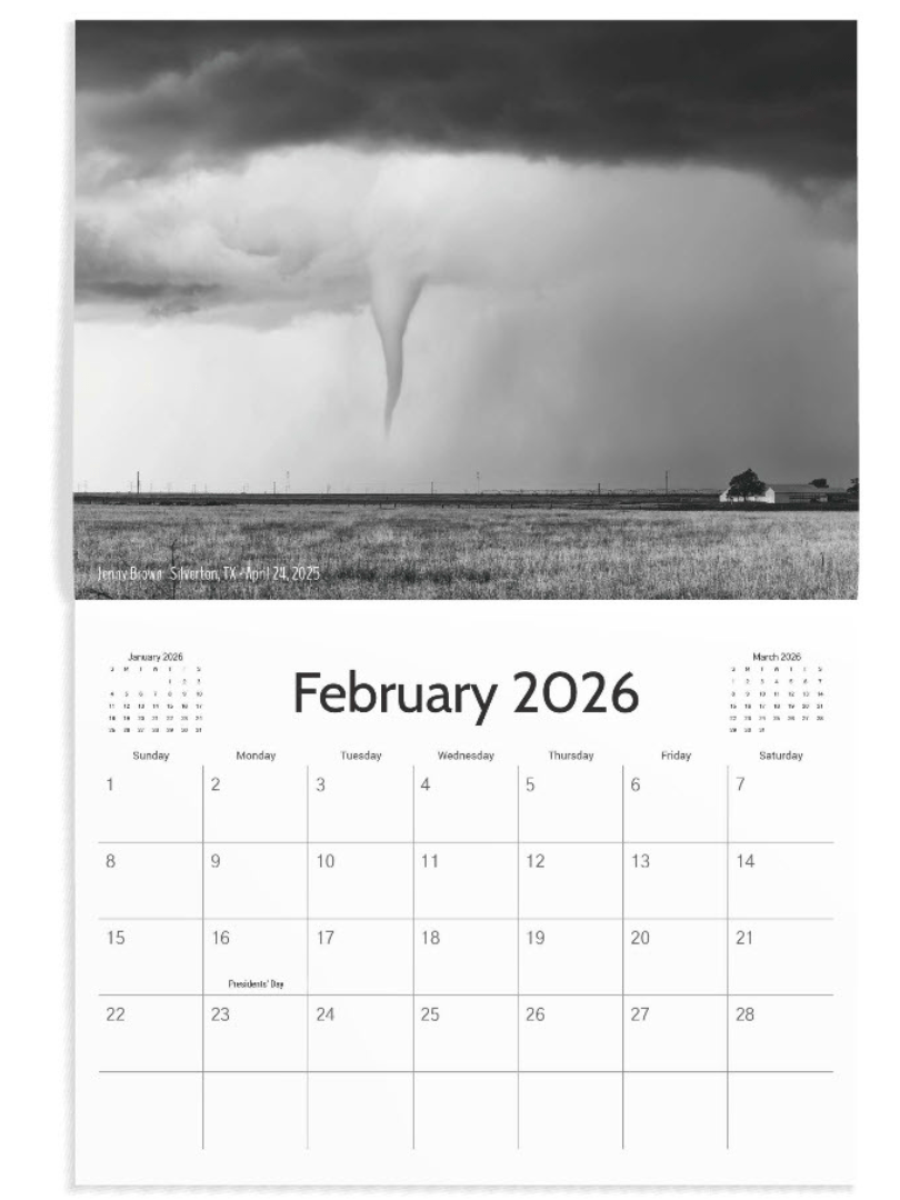 2026 Storm Calendar by Texas Storm Chasers product image (3)
