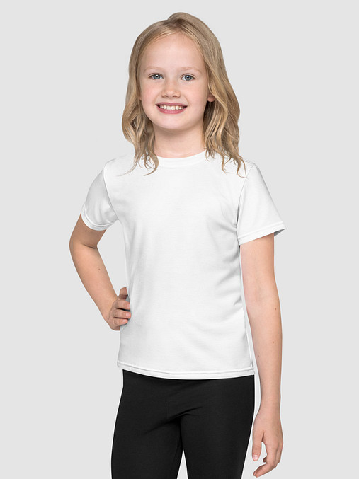 Photo showing All-Over Print Kids Crew Neck T-Shirt 