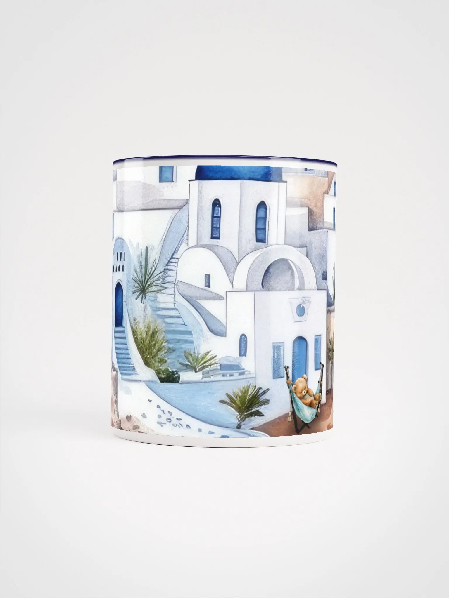 Santorini Dreaming Ceramic Mug | 11oz & 15oz | Dishwasher & Microwave Safe Coffee Cup product image (5)
