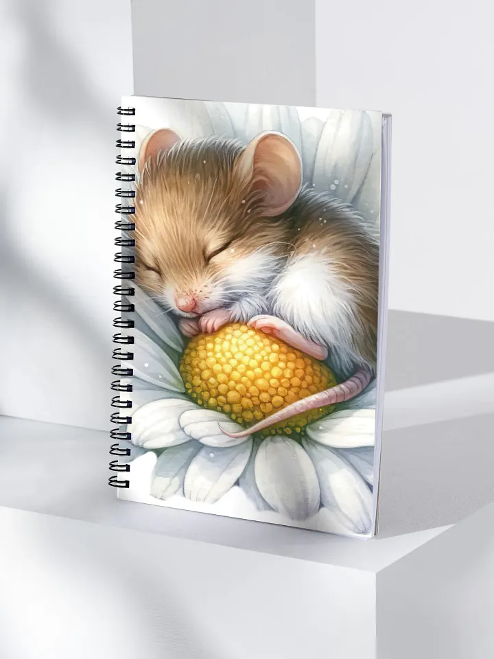 Dreamy Daisy Mouse Spiral Notebook product image (1)