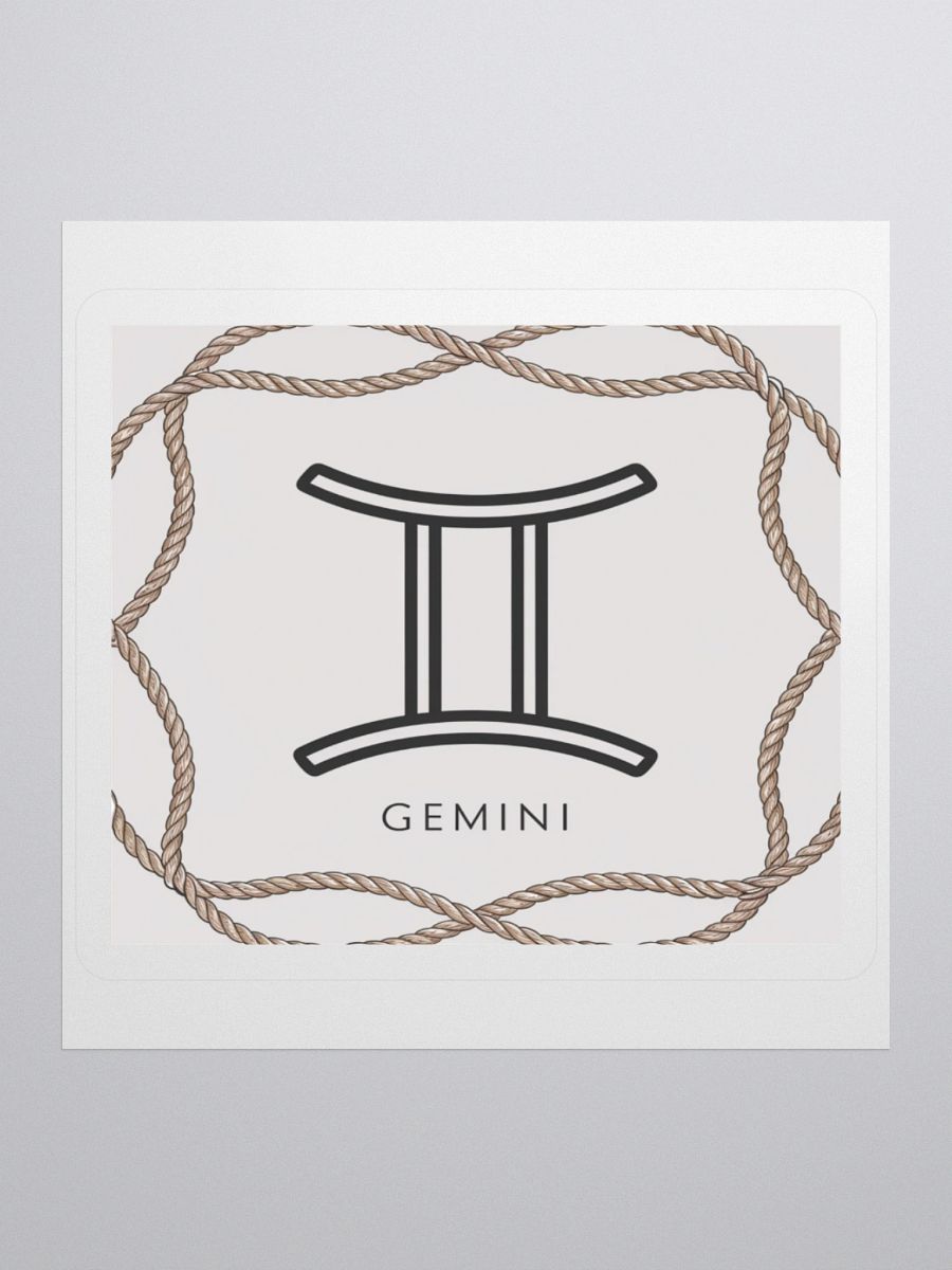 Gemini Zodiac Rope Sticker product image (1)
