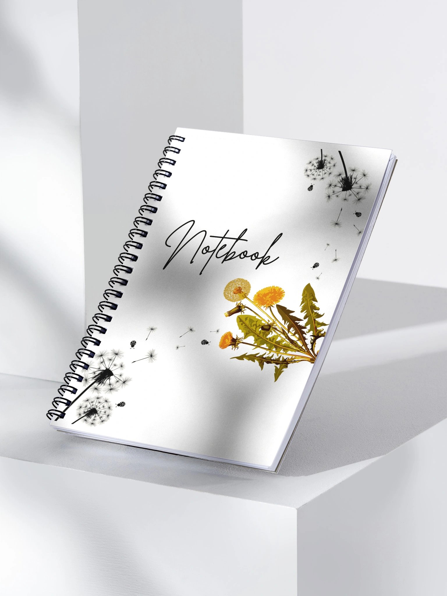 Whimsical Dandelion Dreams Spiral Notebook product image (3)