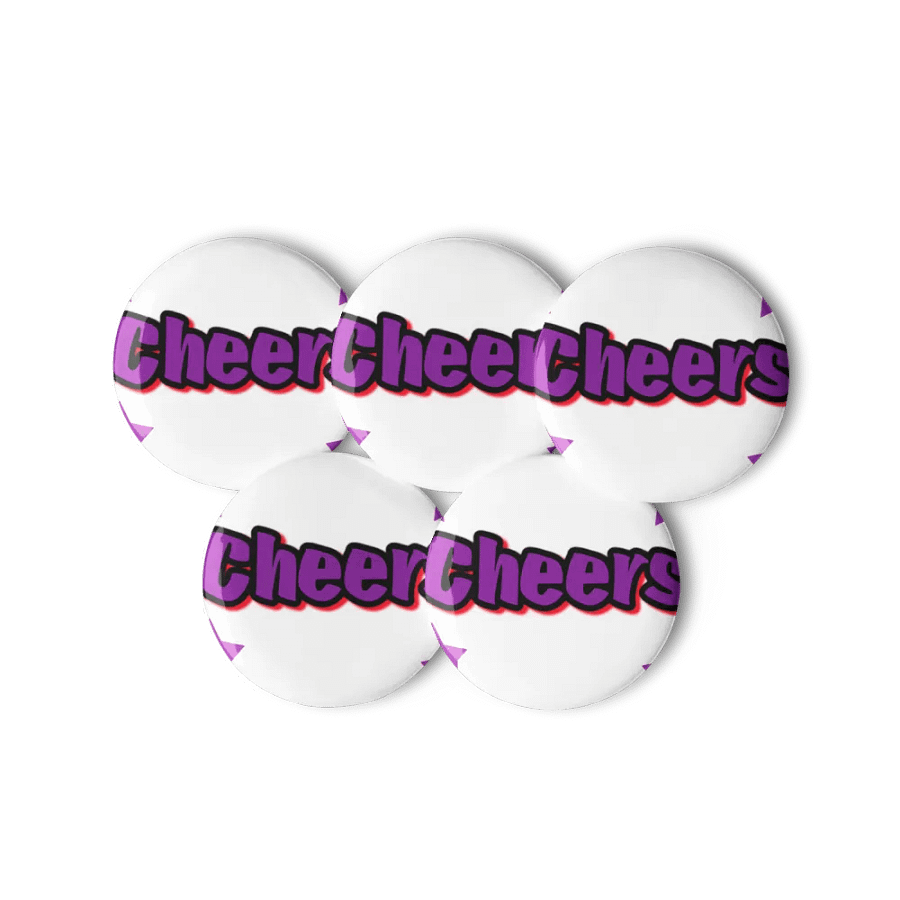 Neon Cheers Pin Buttons Set product image (11)