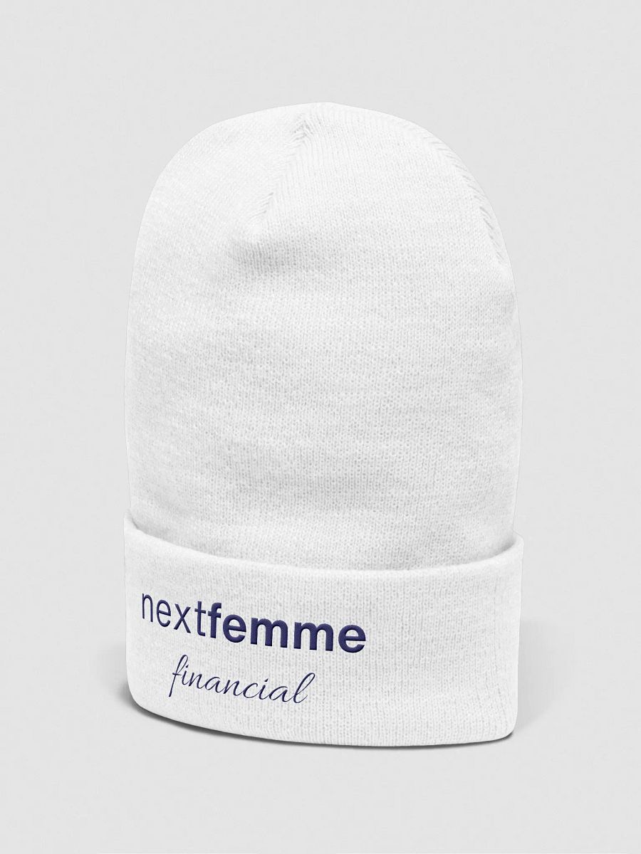 Next-Gen Cuffed Beanie with Navy Logotype product image (5)
