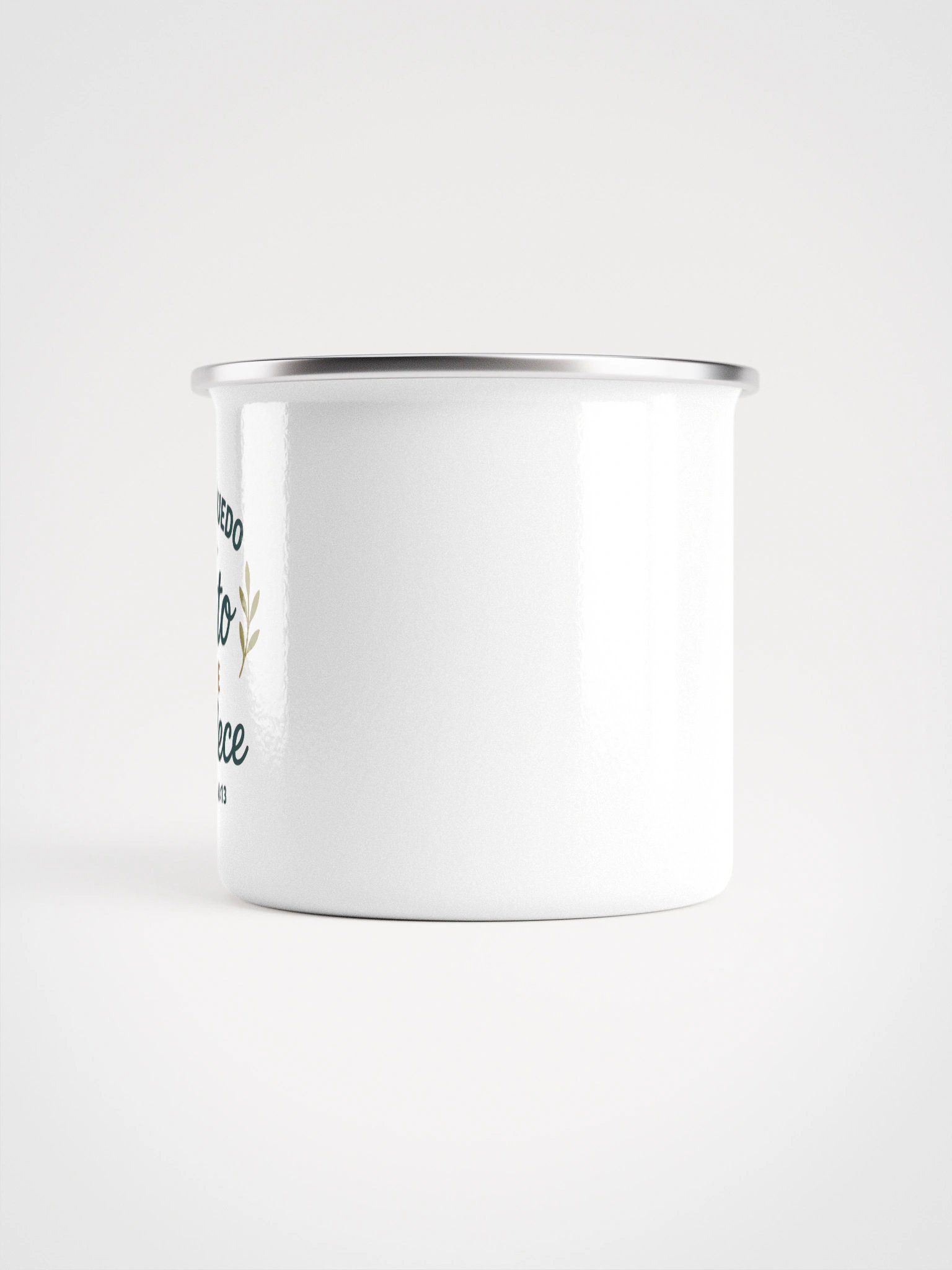 Enamel Christian Mug – “Todo lo puedo en Cristo” – Spanish Bible Verse product image (3)