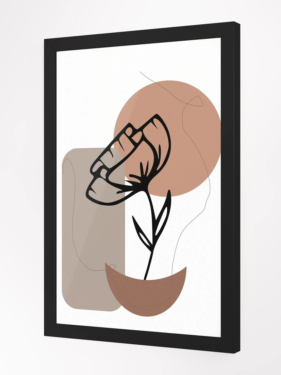 Earth Tones Floral Minimalist Poster product image (9)