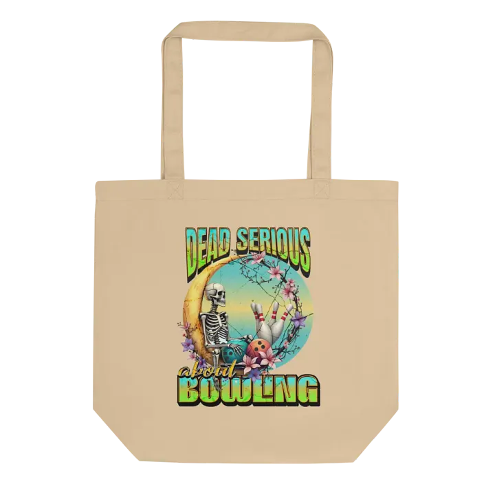 Dead Serious About Bowling Skeleton Tote Bag product image (1)