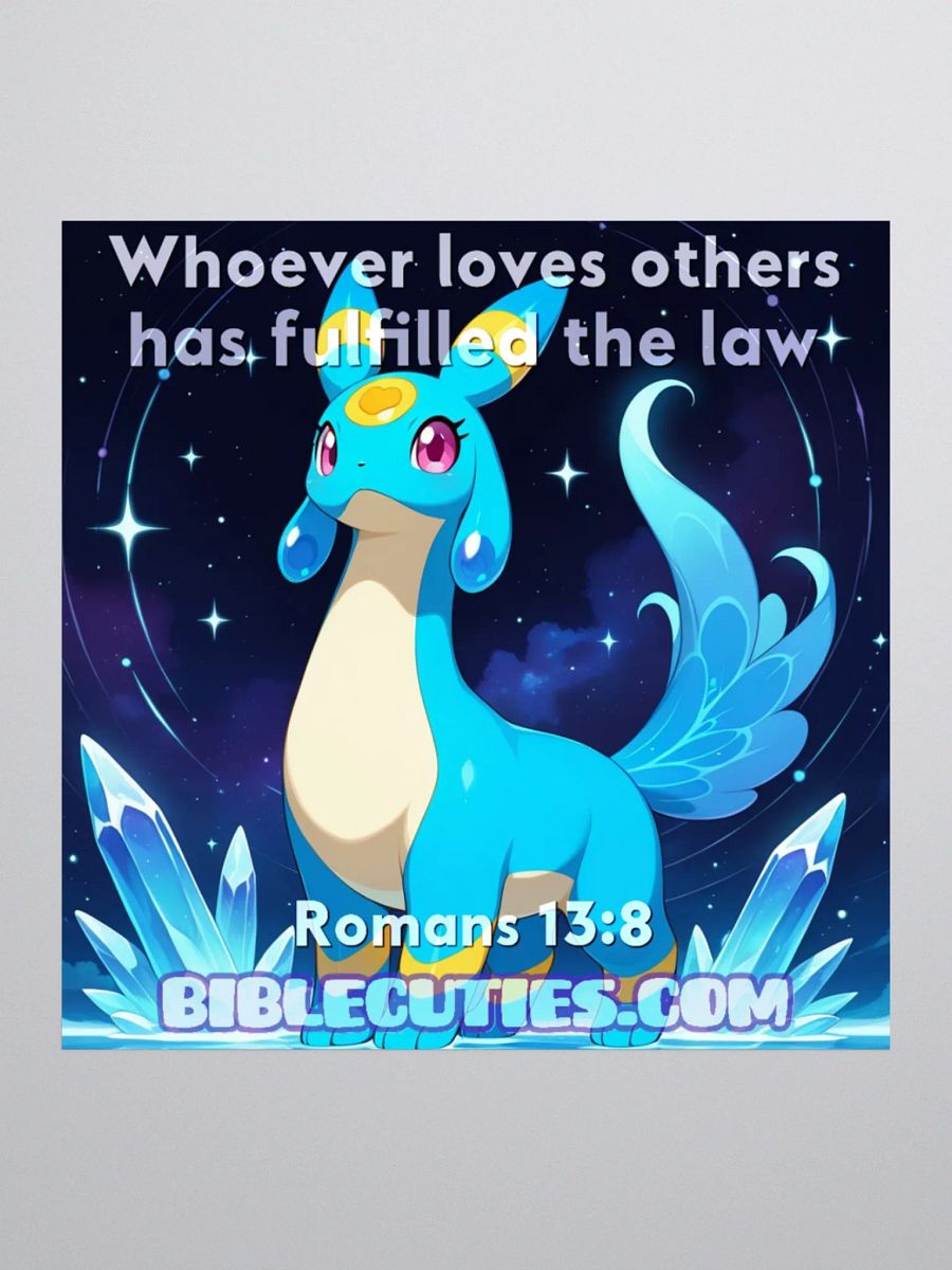 Bible Cuties Monica - Whoever loves others has fulfilled the law Sticker product image (2)