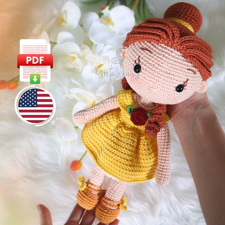 Princess Bella Amigurumi Pattern (Digital Download) product image (1)