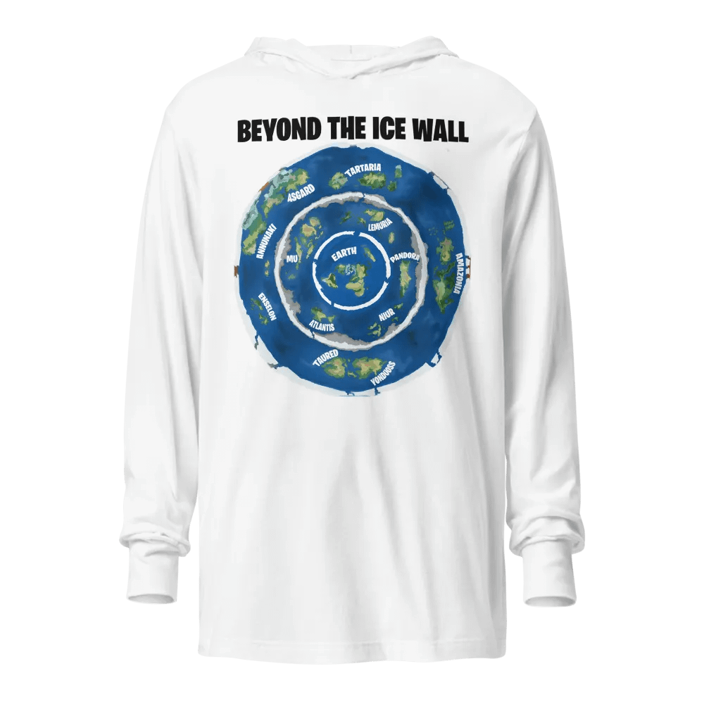 Unisex Hooded Tee Beyond the Ice Wall Map product image (1)