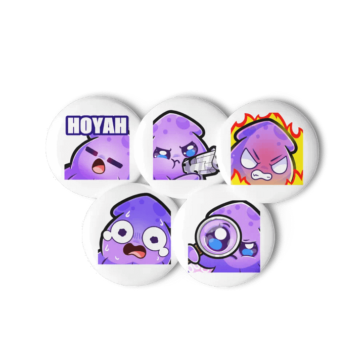 Squid Emote Pin Set [2] product image (1)