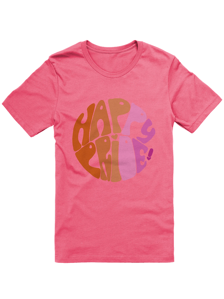 Lesbian Happy Pride big print tee product image (1)