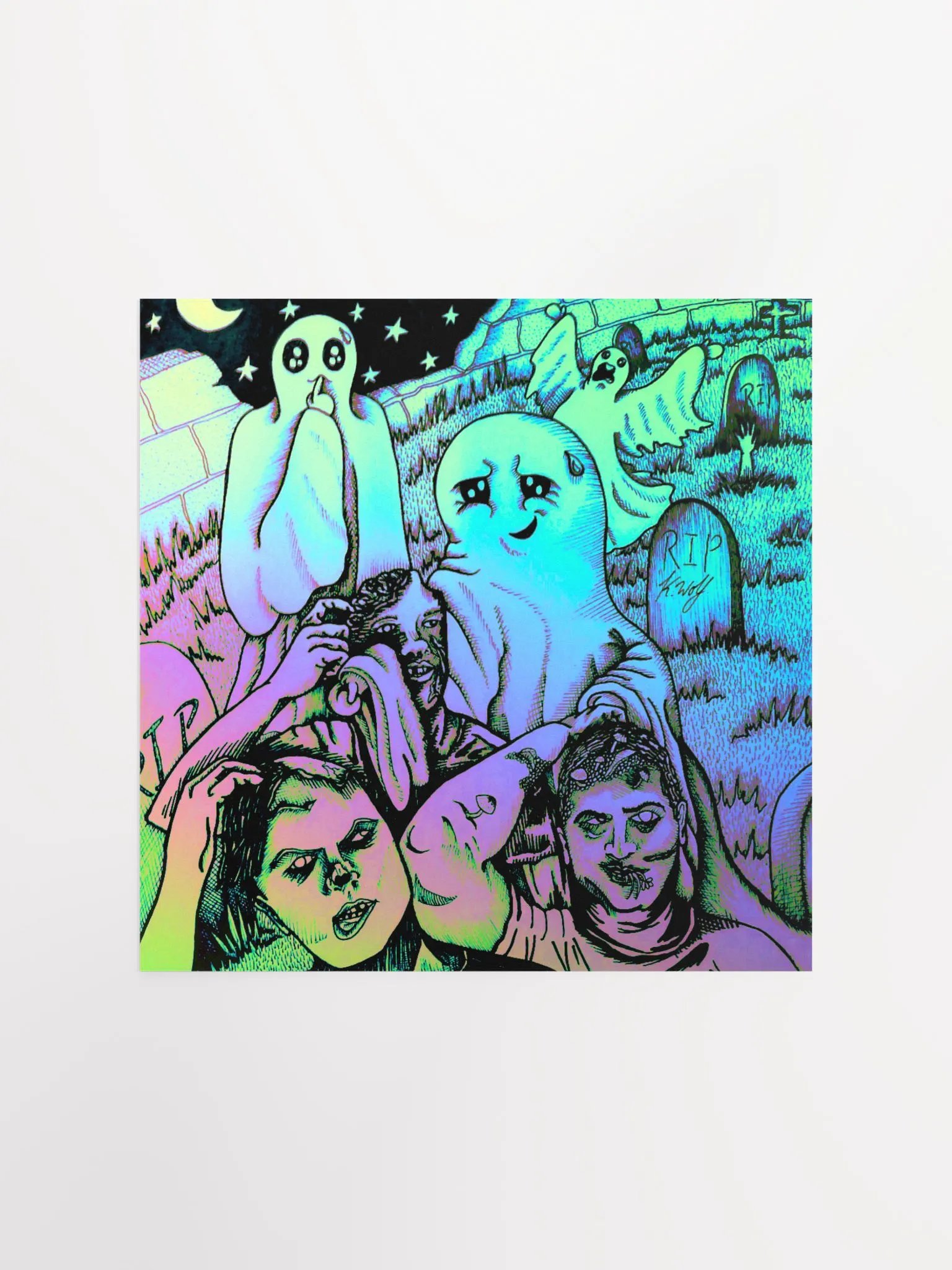 Limited Edition Graveyard Brawl Matte Poster product image (3)