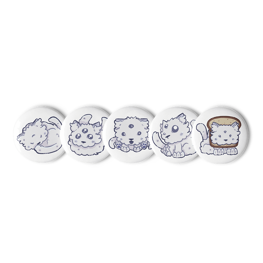 Noodle Button Pins (2.25") product image (2)