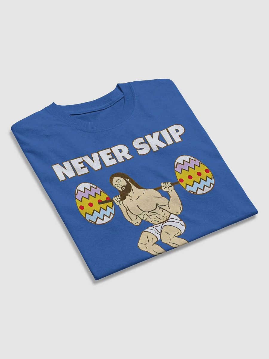 Never Skip Egg Day T-Shirt Funny Easter Jesus Workout Crossfit Mens Tee Shirt product image (3)