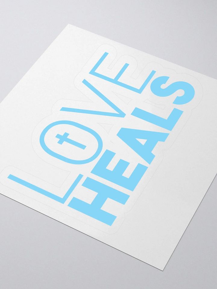 LOVE HEALS - Kiss Cut Stickers (blue) product image (2)