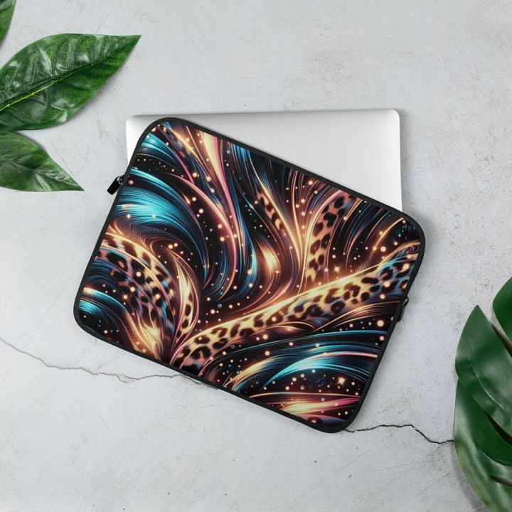 leapord Waves Laptop Sleeve product image (2)