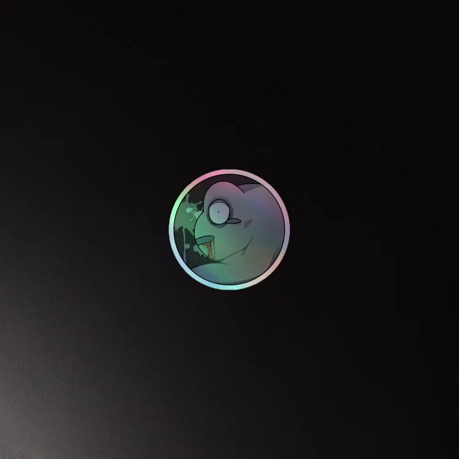 Croakitoad Zombie Holographic Sticker product image (4)