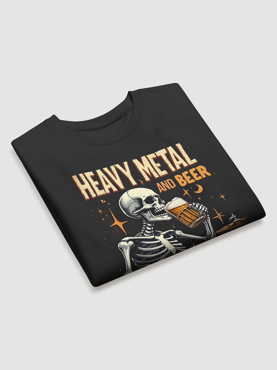 HEAVY METAL AND BEER - THAT'S WHY I'M HERE Sweatshirt [UNISEX] product image (3)