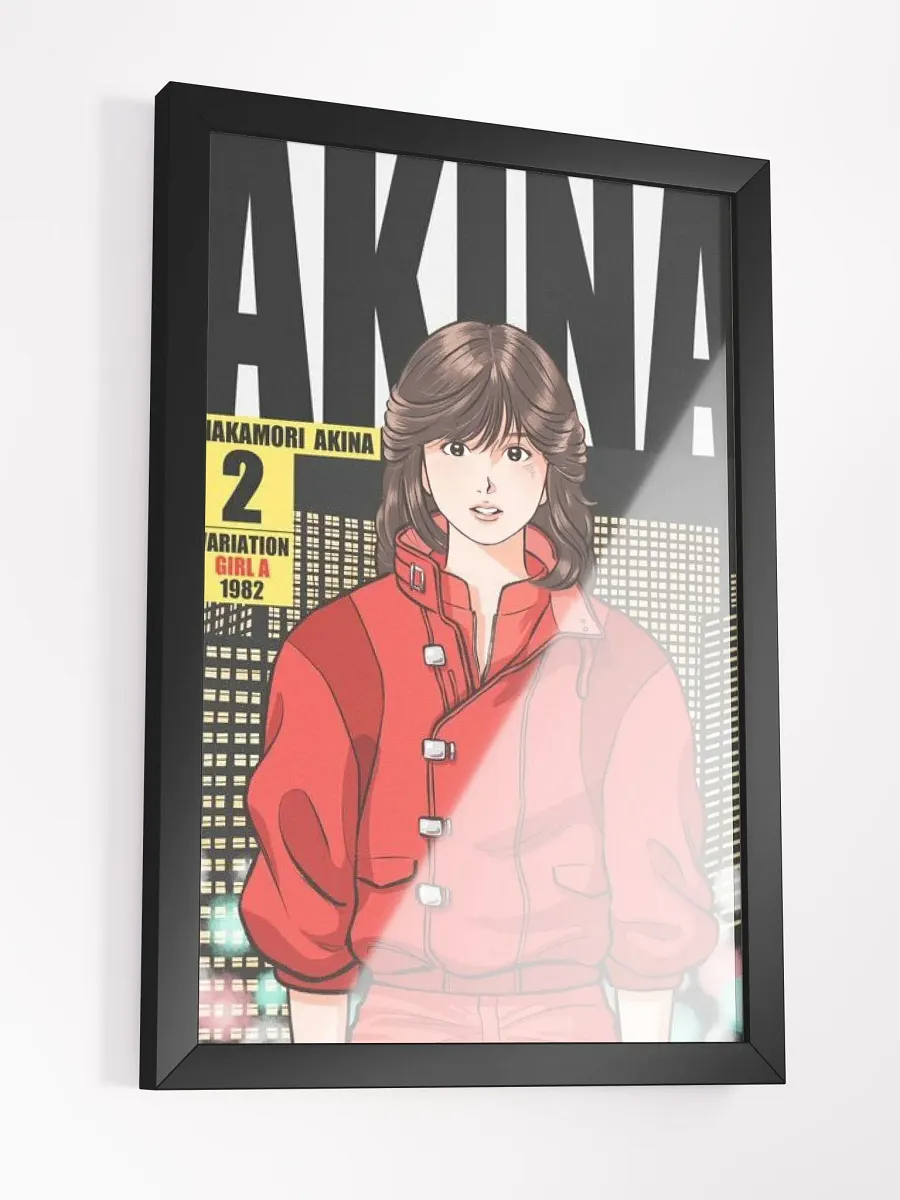 Nostalgic Akina - 1980s Iconic Style Framed High-Quality Matte Poster product image (3)